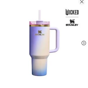 Stanley Ombre Mug with Straw - Pink and Blue with extra matching straws.